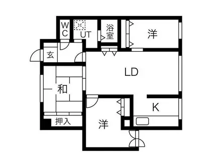 ラ・ヴェルト円山(3LDK/5階)の間取り写真