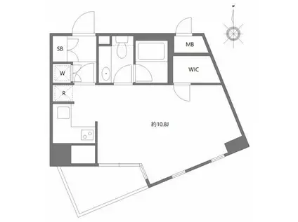 MG目黒駅前(ワンルーム/9階)の間取り写真