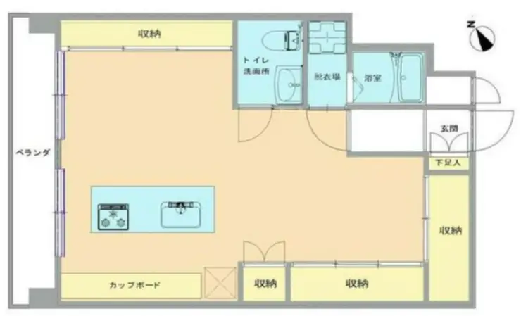 南青ハイツ 3階階 間取り
