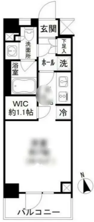 パークリュクス蒲田一丁目 4階階 間取り