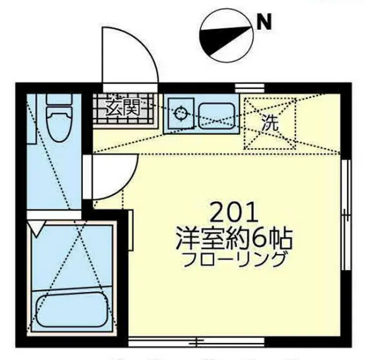 ユナイト大倉山ジェームス・ワトソン 2階階 間取り