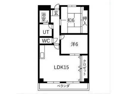 ノーザンピア(2LDK/3階)の間取り写真