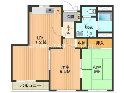 アピアI(2LDK/2階)の間取り写真