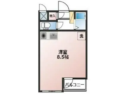 マートルコート桜台(1K/2階)の間取り写真