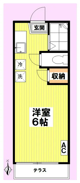 ベルハウス南台 1階階 間取り