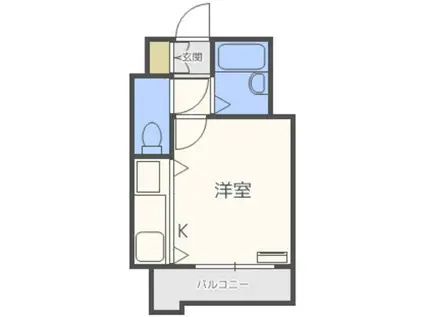 モアフィールド箱崎II(ワンルーム/8階)の間取り写真