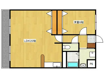 ルーチェ(1LDK/5階)の間取り写真