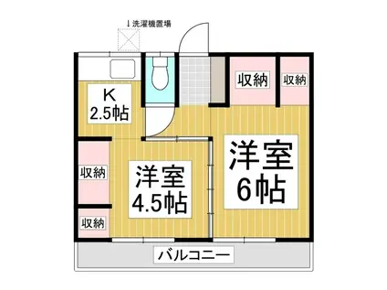 KOTOBUKI(2K/1階)の間取り写真