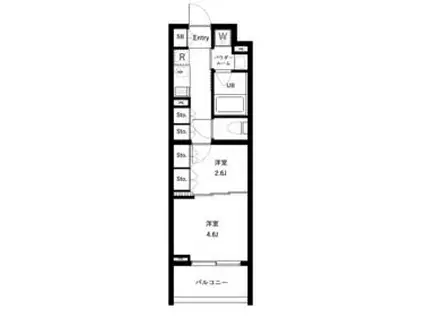 セジョリ高井戸(2K/4階)の間取り写真