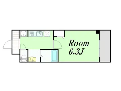 エムロード新大阪(1K/3階)の間取り写真