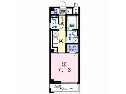 ENGAGE T-STYLE(1K/3階)の間取り写真