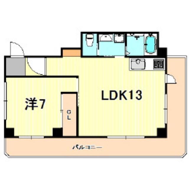 宮川ナガノ(1LDK/3階)の間取り写真