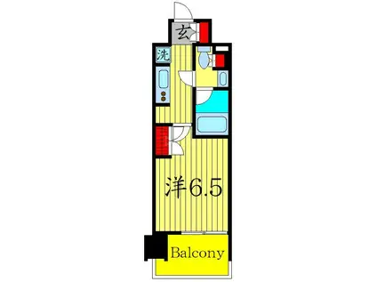 BLESS上池袋(1K/1階)の間取り写真