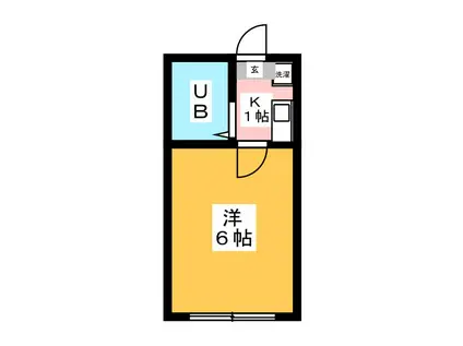 アドワーク志茂(1K/1階)の間取り写真