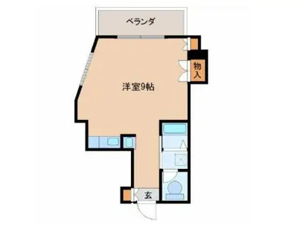 リバティハウスII(ワンルーム/5階)の間取り写真