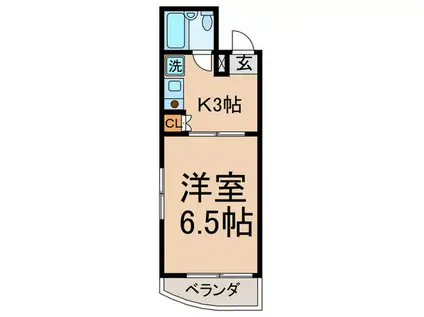 フジローヤルコーポ(1K/2階)の間取り写真