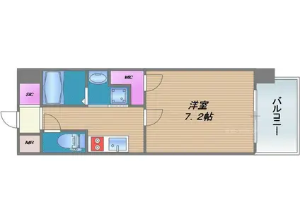 VERTEX(1K/5階)の間取り写真