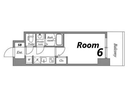 アドバンス神戸ラシュレ(1K/5階)の間取り写真