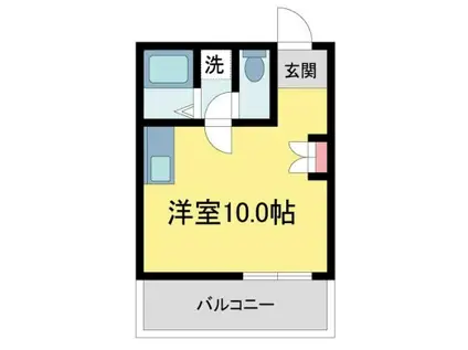 谷内ビル(ワンルーム/2階)の間取り写真