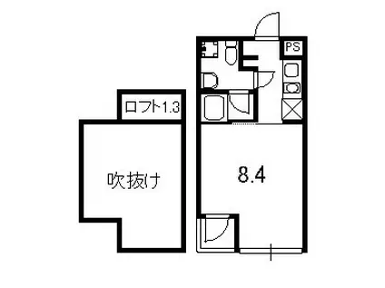 MINOA-RU(1K/3階)の間取り写真