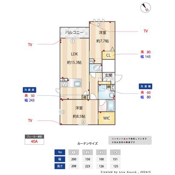 CENTRAL JIGYO(2LDK/2階)の間取り写真