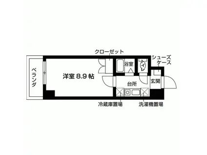 エル・セレーノ三田横山(1K/5階)の間取り写真