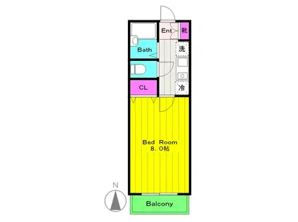 コンフォールHARASHIMAコンフォールハラシマ(1K/3階)の間取り写真