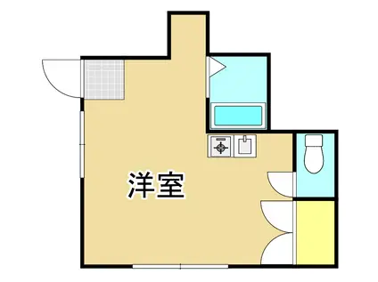 レジデンスKAZU(ワンルーム/2階)の間取り写真