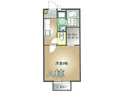 パルハイム ヒライ A(1K/2階)の間取り写真