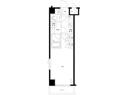 ルーブル南馬込六番館(1K/5階)の間取り写真