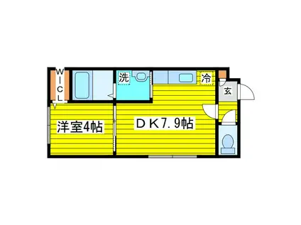 ガレリアN13(1DK/3階)の間取り写真