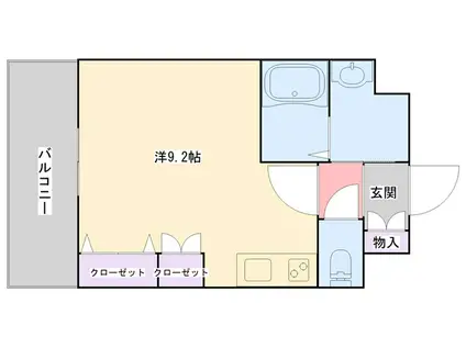 アールワイ西宮(ワンルーム/4階)の間取り写真