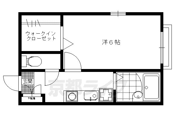 ハイツエクセレンスI(1K/1階)の間取り写真