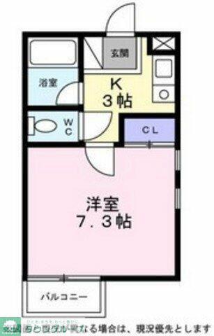 シティーハイツ ハイビスカスA棟(1K/1階)の間取り写真
