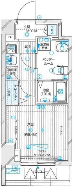 メインステージ蒲田VIエグザ(1K/5階)の間取り写真