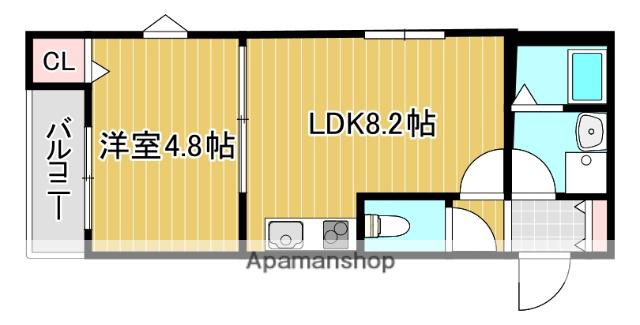 LA-CREA ZII(1LDK/3階)の間取り写真