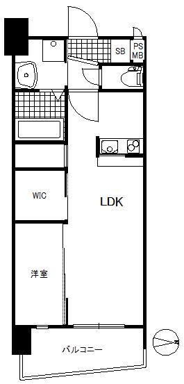 セレニテ神戸ミラクシュッド(1LDK/5階)の間取り写真