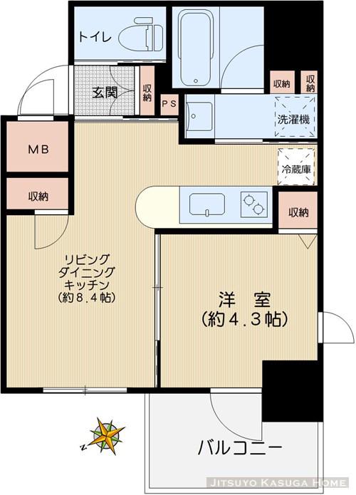コノエ本郷三丁目(1LDK/11階)の間取り写真