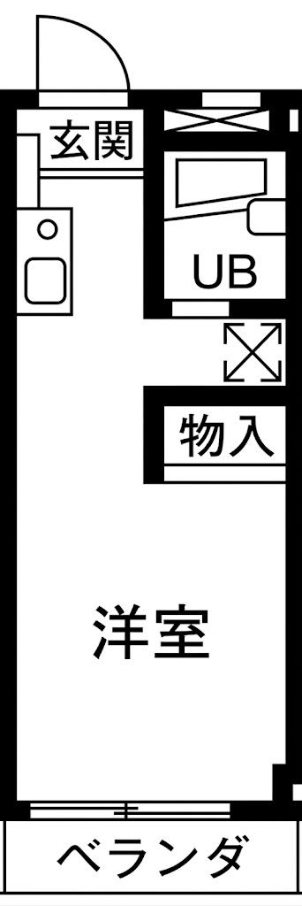 フィオーレ船橋(ワンルーム/3階)の間取り写真