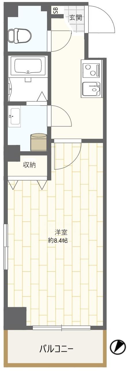 HI・VILLA要町(1K/7階)の間取り写真