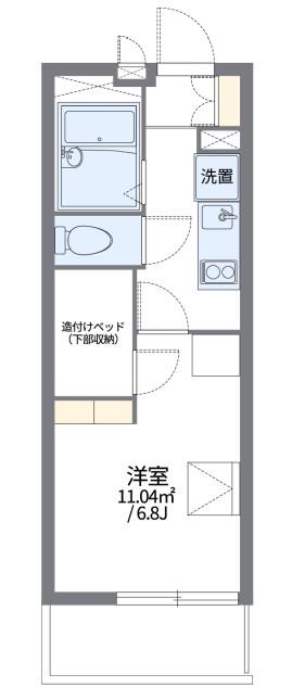 レオパレス王子(1K/3階)の間取り写真