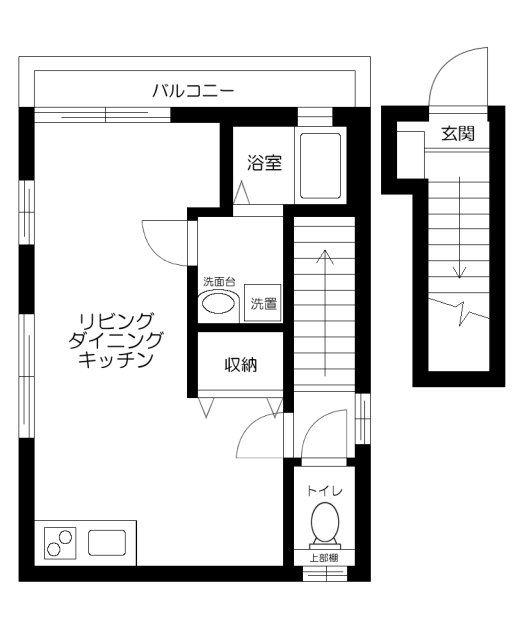 セラウト(ワンルーム/2階)の間取り写真