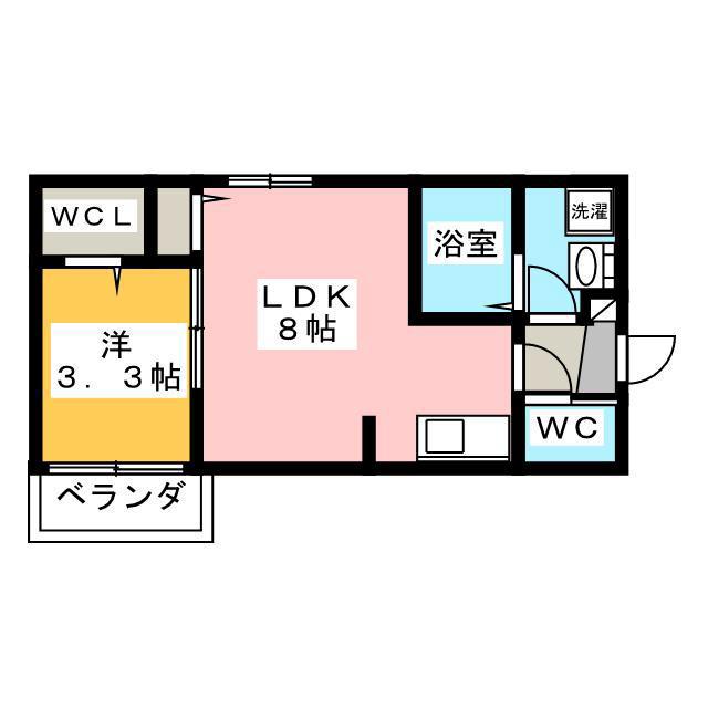 KLEIS上石神井(1LDK/1階)の間取り写真