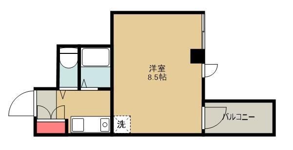 ダイアパレス亀有(1K/2階)の間取り写真