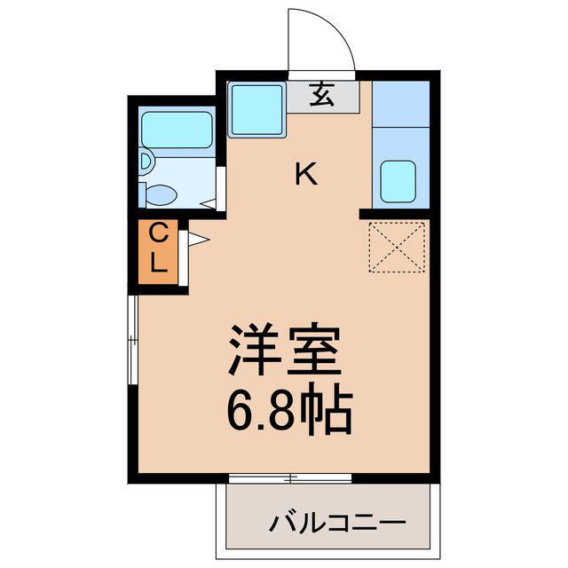 シーサイドパルーシア YAMAMI(ワンルーム/2階)の間取り写真
