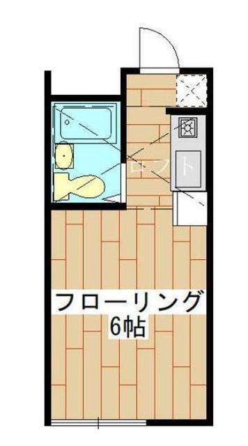レモンホーム共和(ワンルーム/2階)の間取り写真