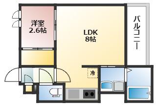 REGALEST BRILLER(1LDK/3階)の間取り写真