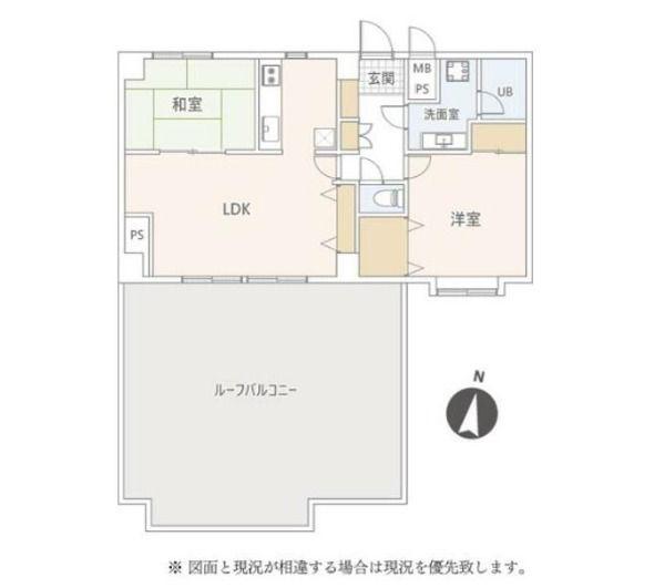V.I.Pロイヤル氷川台(2LDK/11階)の間取り写真