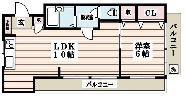 ラ・メゾン・ラブリーズ(1LDK/3階)の間取り写真