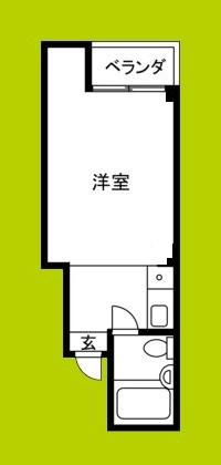 プレアール上住吉(1K/3階)の間取り写真
